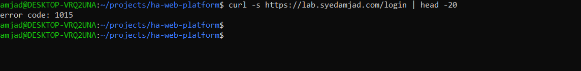Browser showing Cloudflare's error page: error code 1015, you are being rate limited, with the Cloudflare ray ID visible.